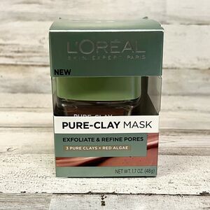 L'Oreal Pure-Clay Mask Exfoliate & Refine Pores (3 Pure Clays + Red Algae)